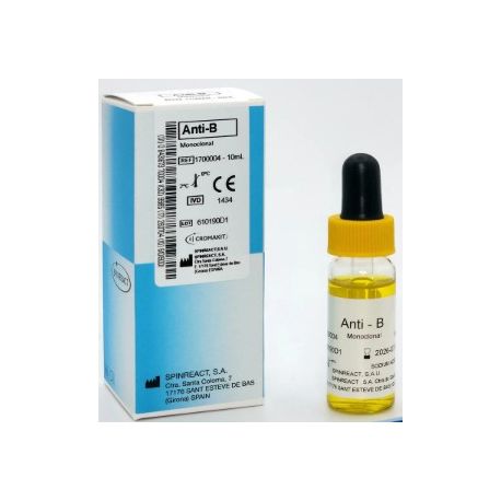1700004 ANTI B MONOCLONAL. 1X10 ML. SPINREACT - Imagen 1