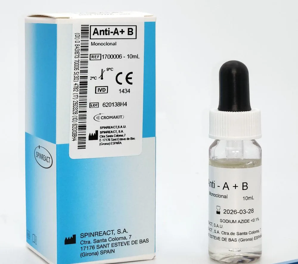 1700006 ANTI A+B MONOCLONAL. 1X10 ML. SPINREACT - Imagen 1