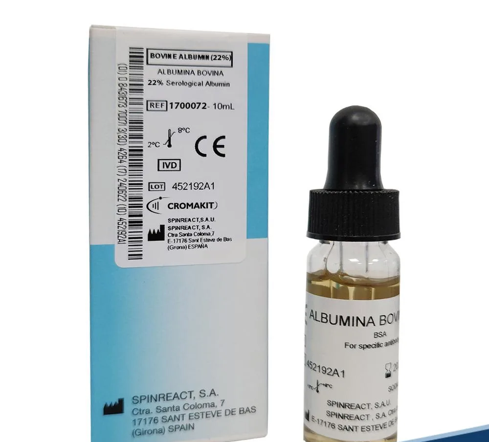 1700072 ALBUMINA BOVINA 22%. 1X10 ML. SPINREACT - Imagen 1