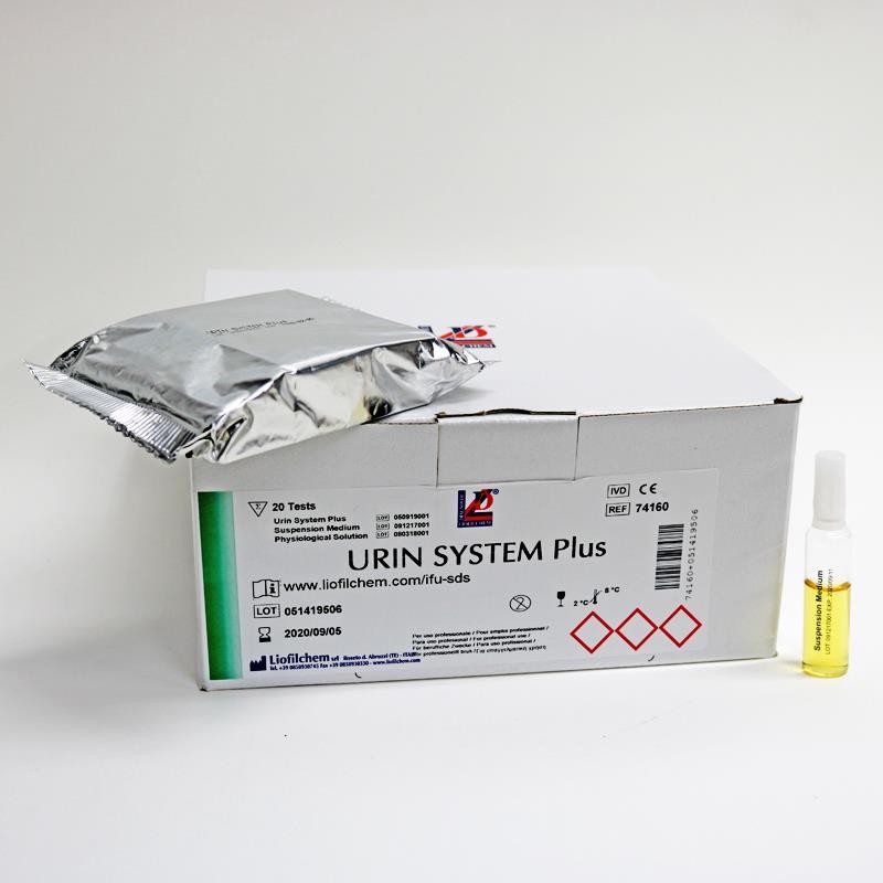 74160 URIN SYSTEM PLUS. 20 TEST . LIOFILCHEM - Imagen 1