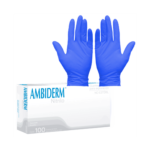 GUANTES NITRILO TALLA M. 100 UNDS AMBIDERM