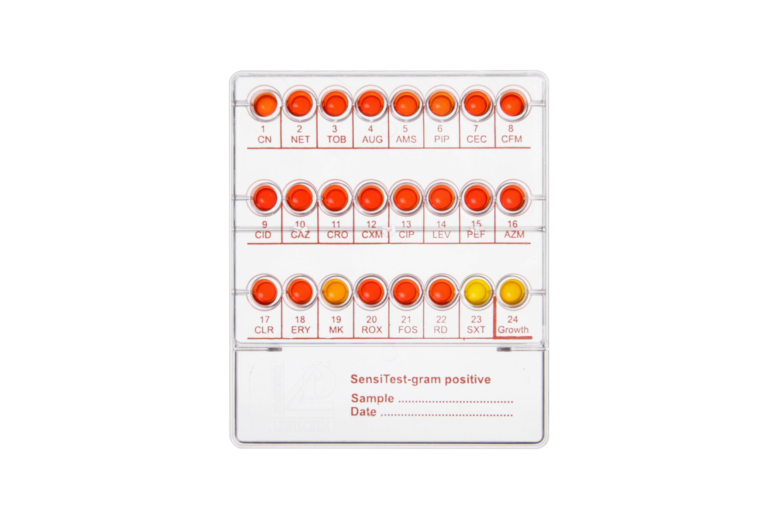 76020 SENSI TEST GP, PSA PARA GRAM POSITIVOS, 20 UNIDADES, LIOFILCHEM - Imagen 1