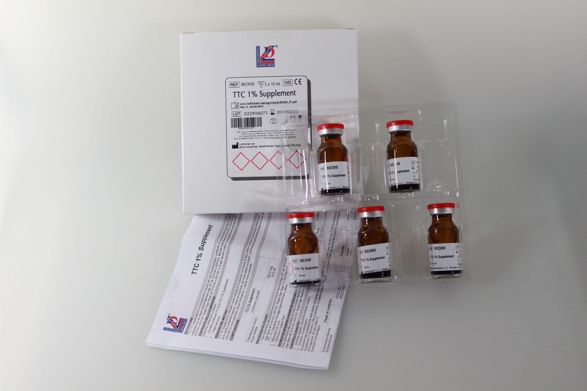 80300 TTC 1% SUPPLEMENT 5 X 10 ML . LIOFILCHEM - Imagen 1