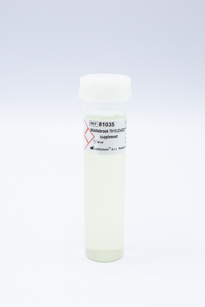 81035 SUPLEMENTO MIDDLEBROOK 7H10 (OADC) 4X50ML LIOFILCHEM - Imagen 1