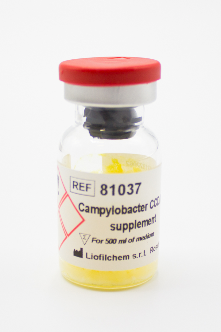 81037 CAMPYLOBACTER CCDA SUPPLEMENT. 10 VIALES. LIOFILCHEM - Imagen 1