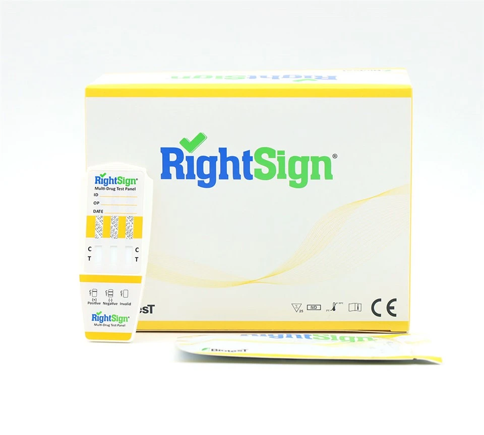 DMDR-P18 COC,AMP,THC,TCA,OPI,PCP,BAR,BZO.MULTI 8. 25 TEST. BIOTEST - Imagen 1