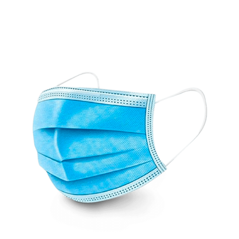FM3ETIIR MASCARILLA 2 LIGAS. NATEEN. 3CAPAS LIBRE LATEX. 50 UNDS. - Imagen 1