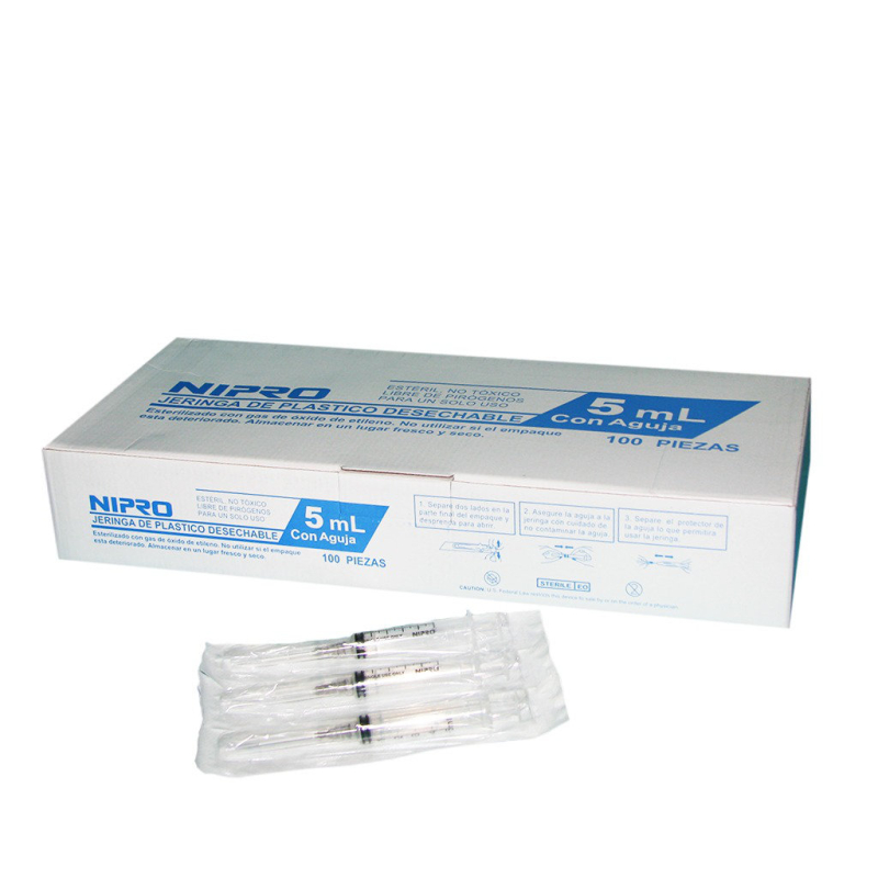 JD05L2238-SB JERINGA 5 ML (22X1 1/2) . 100 UNDS NIPRO - Imagen 1