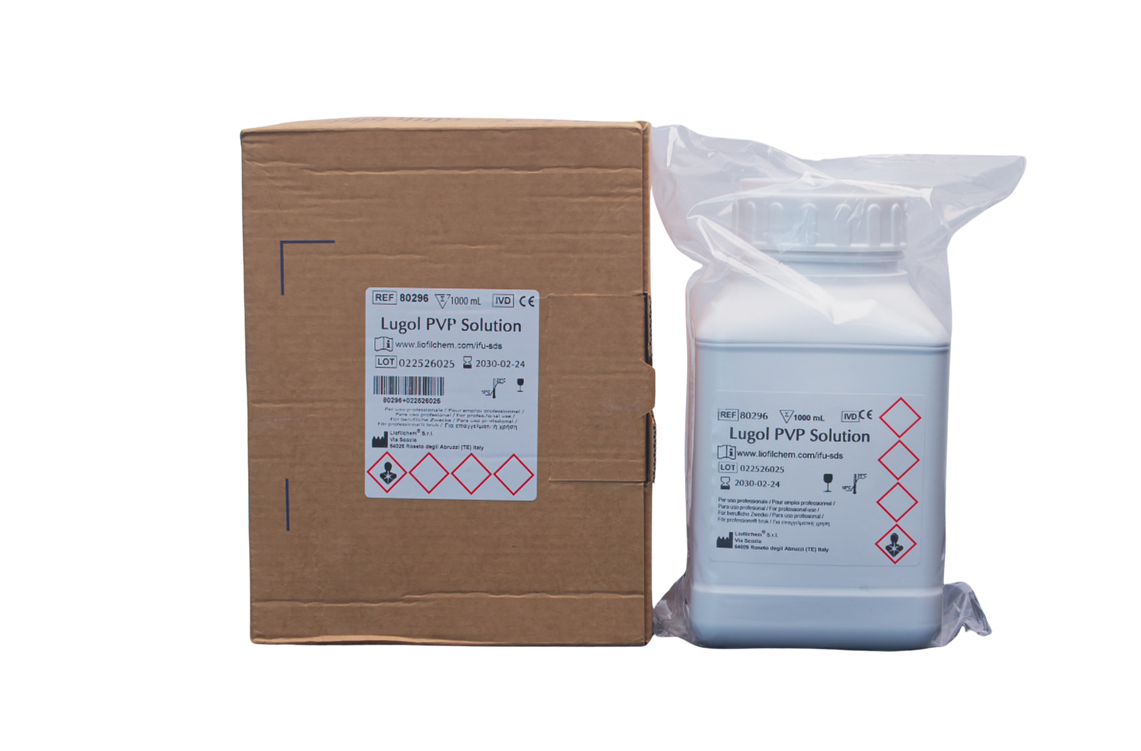 LUGOL PVP SOLUTION 1000 ML. LIOFILCHEM - Imagen 1
