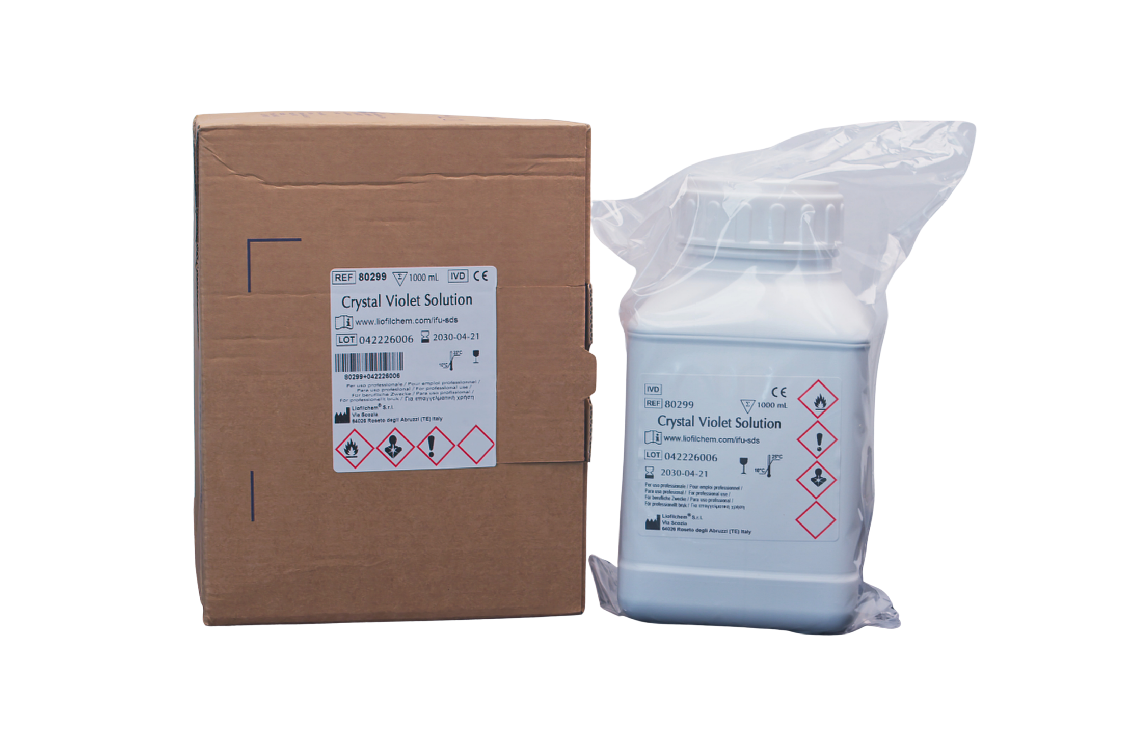 CRYSTAL VIOLET SOLUTION 1000 ML. LIOFILCHEM - Imagen 1