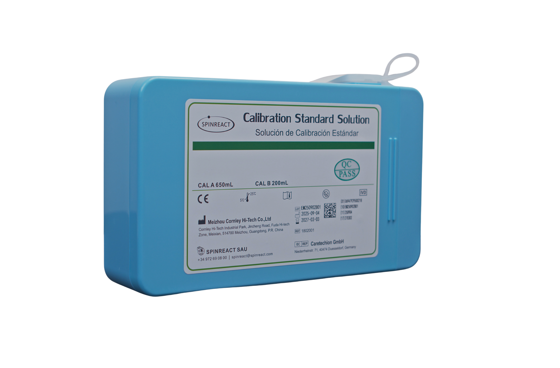 PACK REACTIVO-CALIBRADOR ELECTROLITOS E-SPIN 10. 850ML SPINREACT - Imagen 1