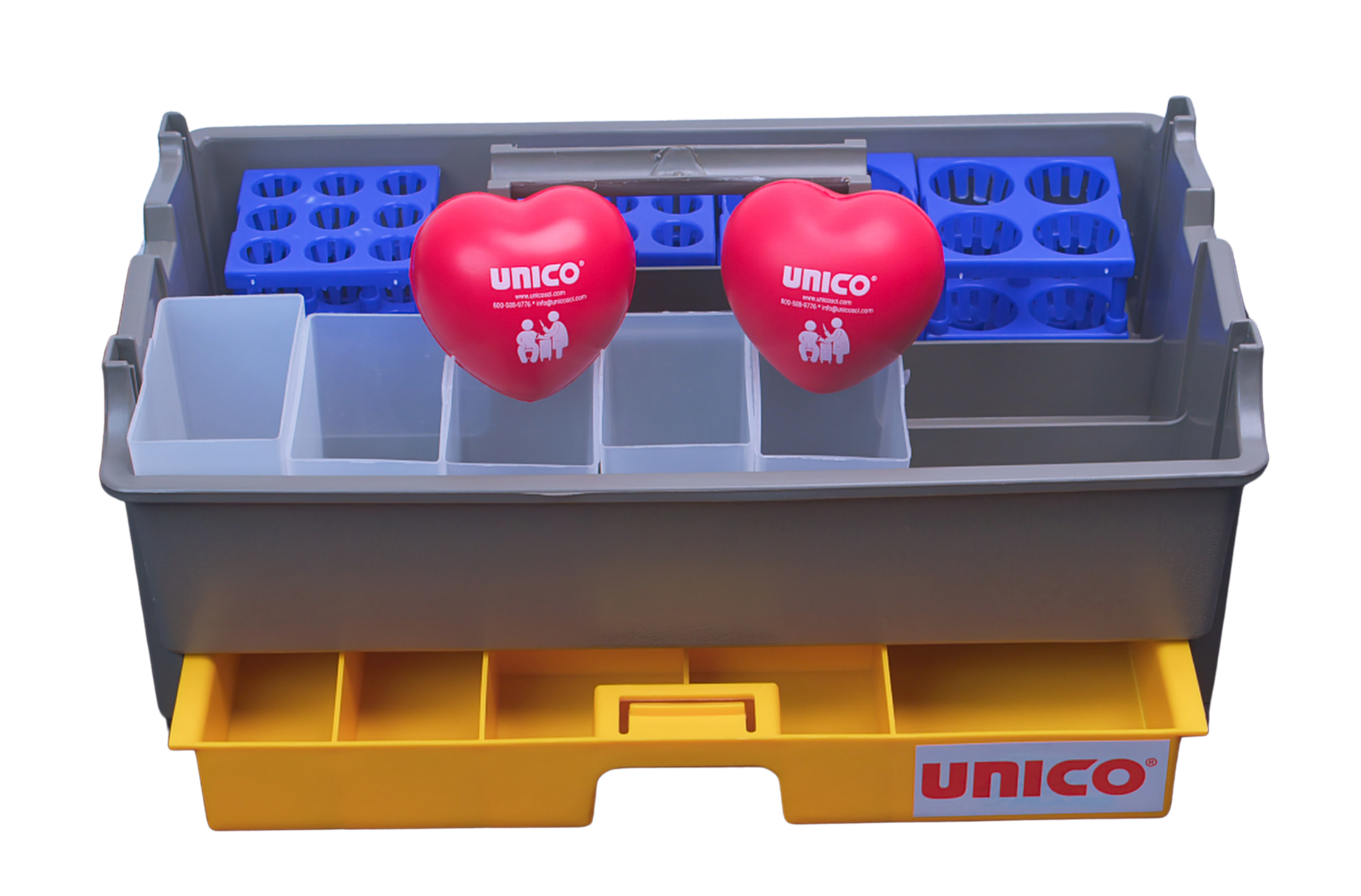 CAJA PARA TRANSPORTE, CON CUBO PARA TUBOS (4), BIN CUPS (5). UNICO - Imagen 1