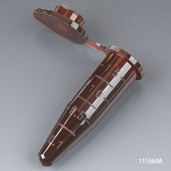 111564A TUBOS AMBAR PARA MICROCENTRIFUGA 1.5ML 500 UNDS PP . GLOBE - Imagen 1