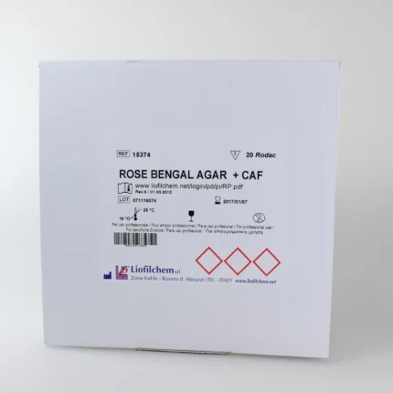 ROSE BENGAL AGAR+CAF 20 PLACAS CONTACT. LIOFILCHEM