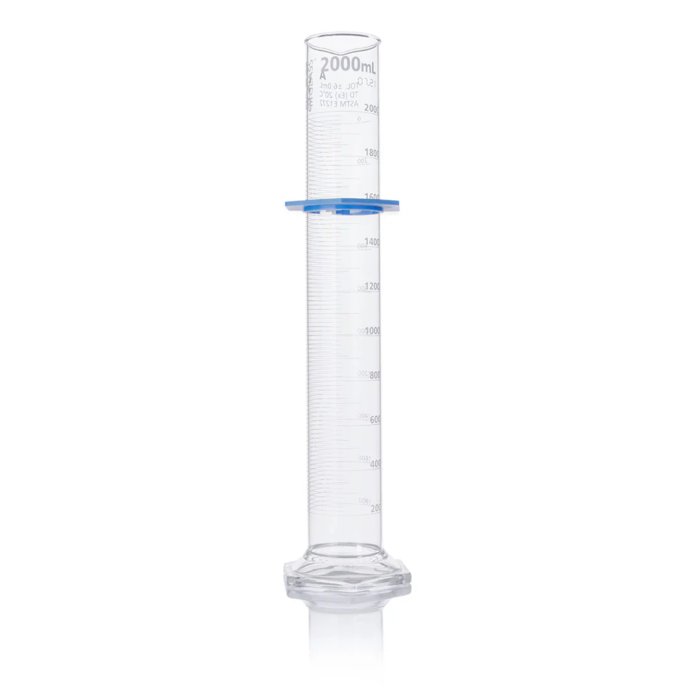8302000 PROBETA DE VIDRIO GRADUADA 2000ML, CLASE A, 1 UND GLOBE - Imagen 1