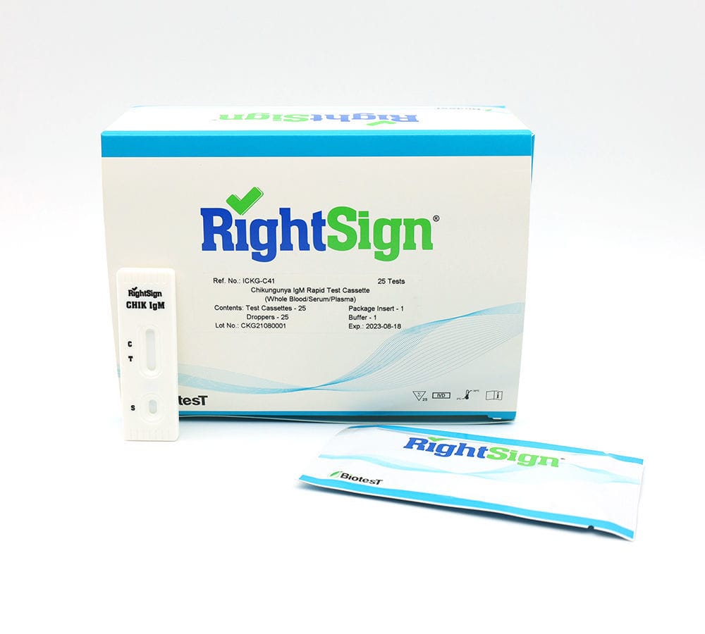 ICKG-C41 CHINKUNGUNYA CASSETTE 25 TEST. BIOTEST - Imagen 1