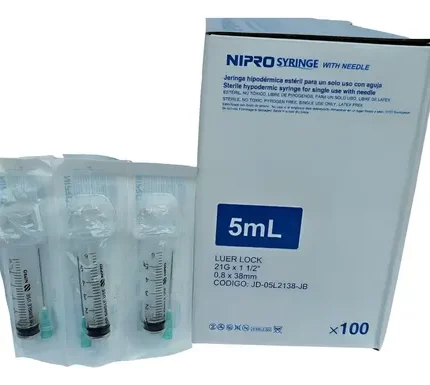 JERINGA 5 ML (21X1) .100 UNDS NIPRO